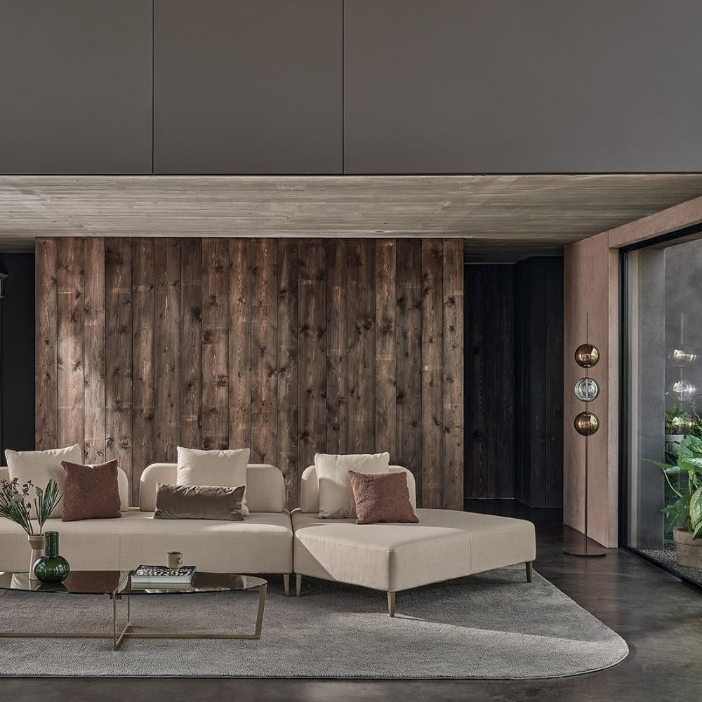 Sferatus Ayaklı Lambader-Frame Lacquered Matt Black (M055)-Lamp Black Chrome (V007)