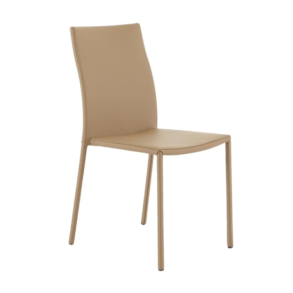 Slim Chair Sandalye (4 Adet)-Beige Leather