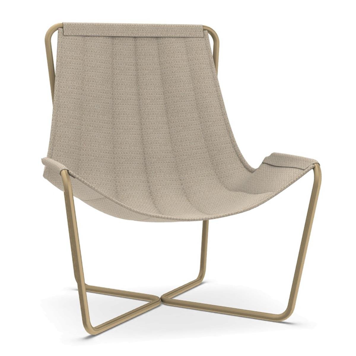 Sling Tekli Koltuk-Burnished Brass-Sand