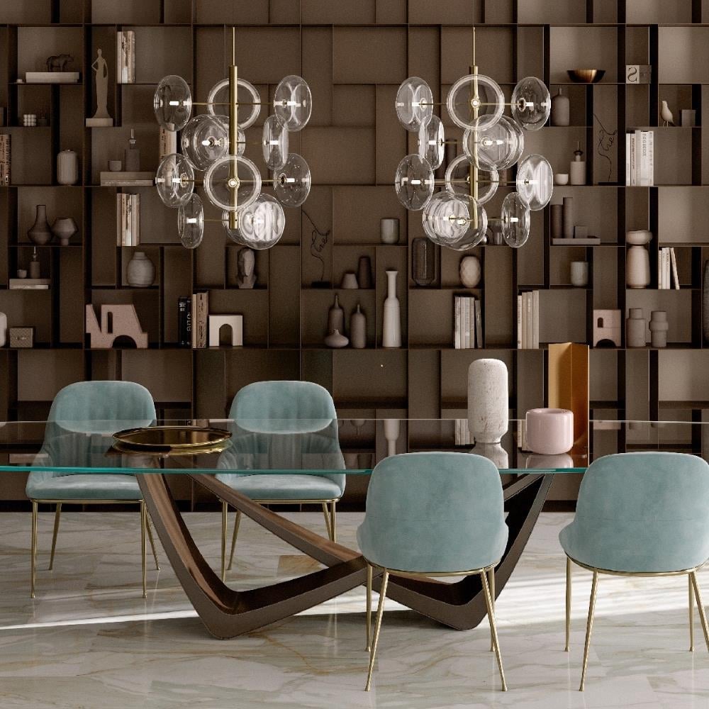 Spark Tavan Aydınlatma-Frame Natural Brass (M352)-Lamp Transperent (V001)