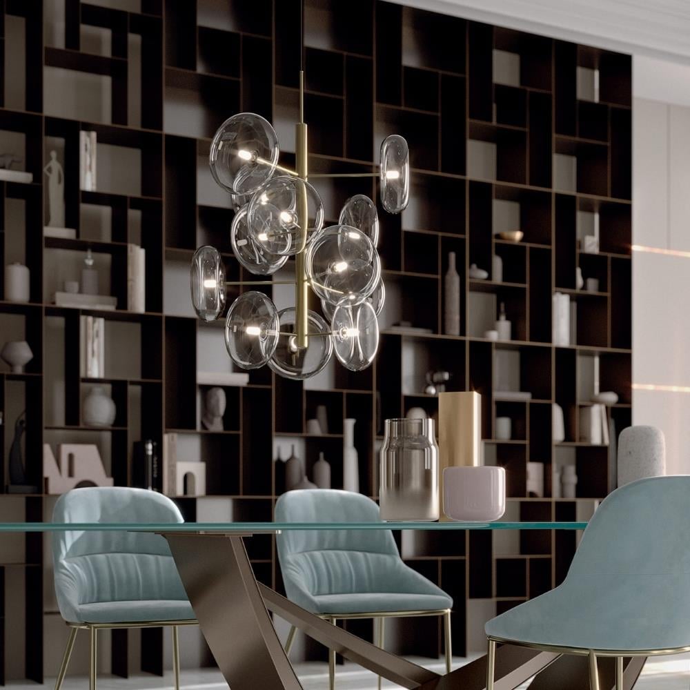 Spark Tavan Aydınlatma-Frame Natural Brass (M352)-Lamp Transperent (V001)