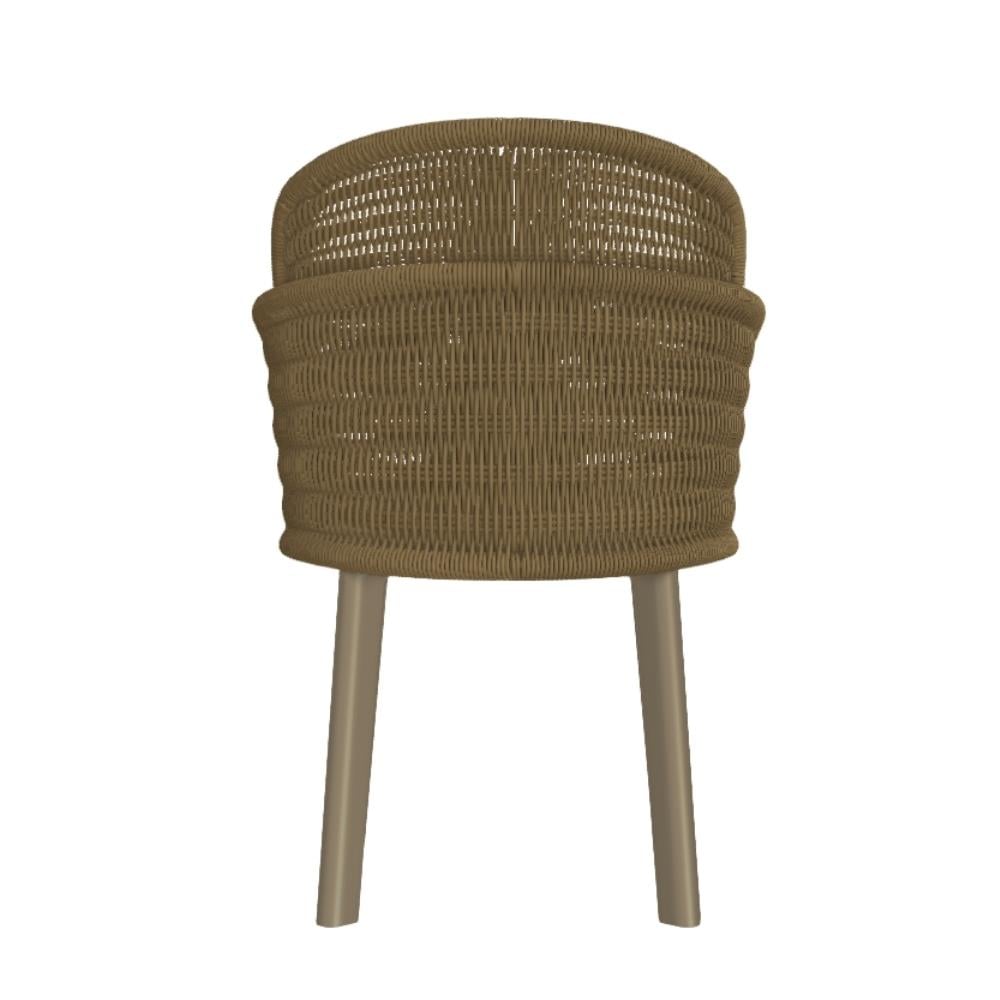 Suro Kollu Sandalye - Frame Aliminyum Clay - Weave Hemp