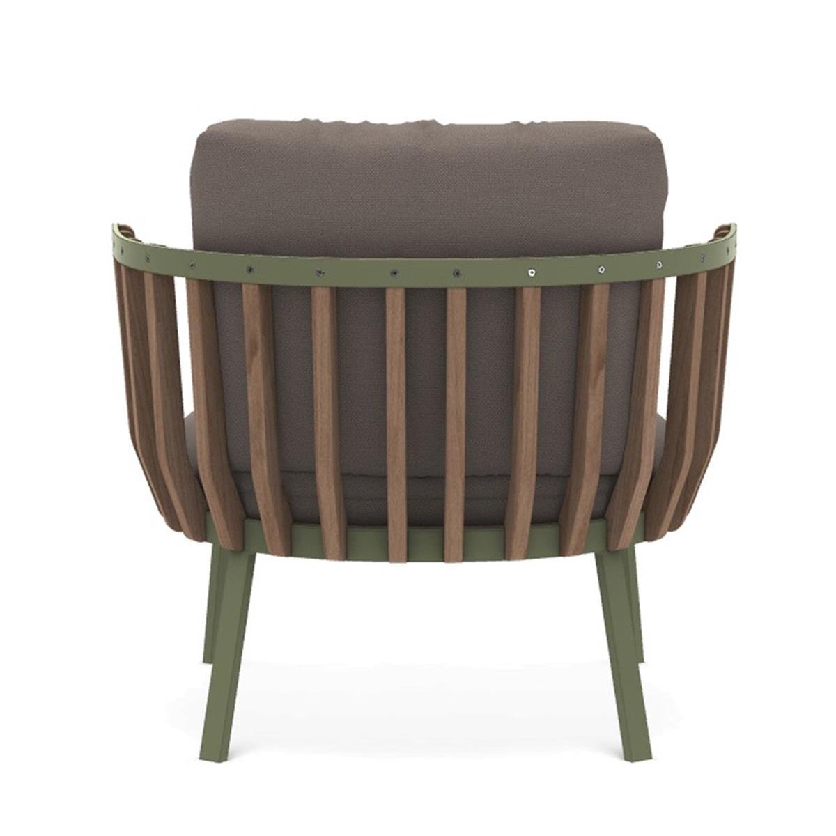 Swing Club Armchair -Ayak Teak-İskelet Alu Green-(Sunbrella Minder Dahil)