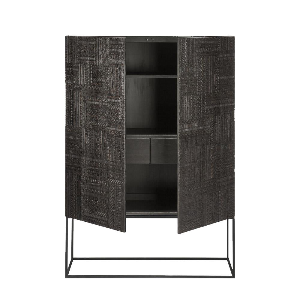 Tabwa-2 Kapaklı-Dolap-Black