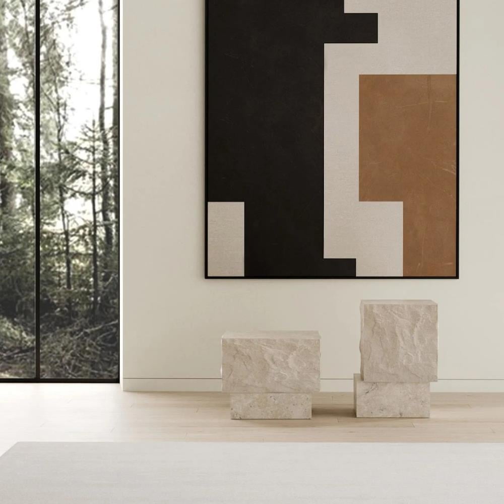 Temple Coffee Table Uzun - Limestone