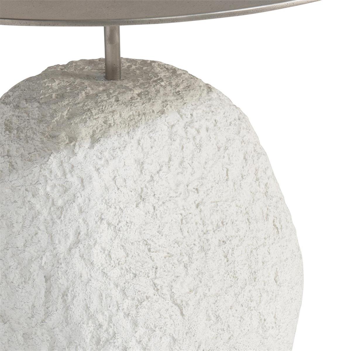 Trainon Yan Sehpa-Top Metal-Base Textured Quarry