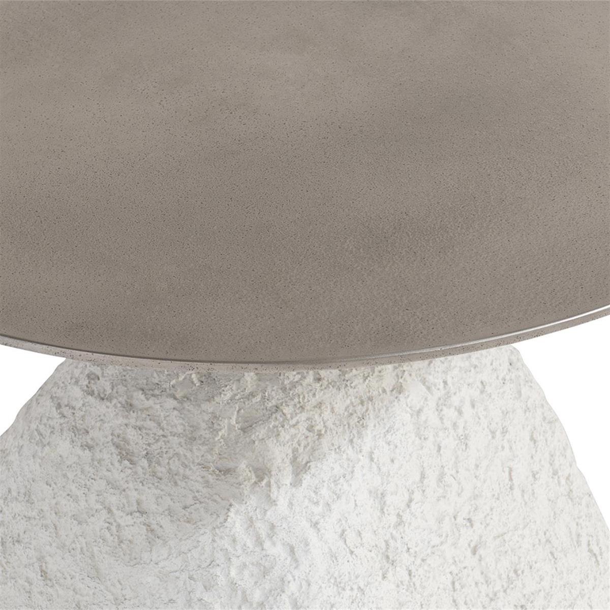 Trainon Yan Sehpa-Top Metal-Base Textured Quarry