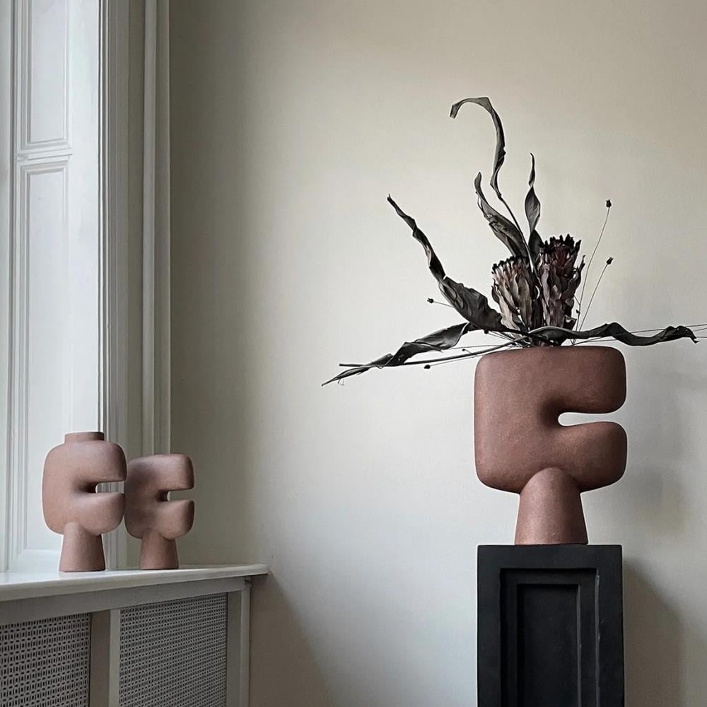 Tribal Vazo - Big - Terracotta