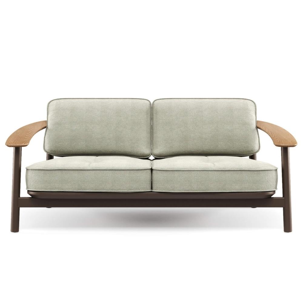 Twins İkili Koltuk-Indian Brown (41)-Teak-(6046)-(Minder Hariç)