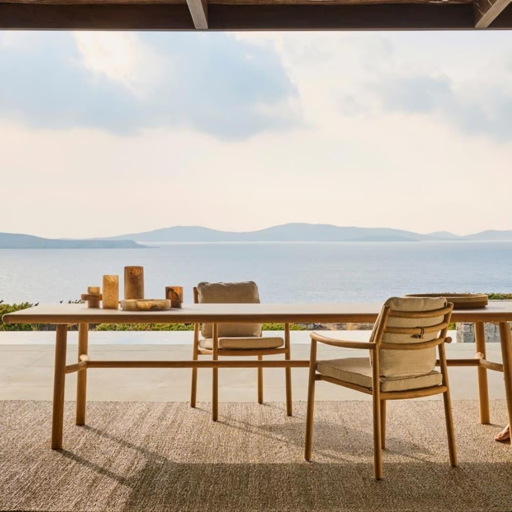 Ukiyo Teak Yemek Masası - Ceramic Scisto - 270 cm