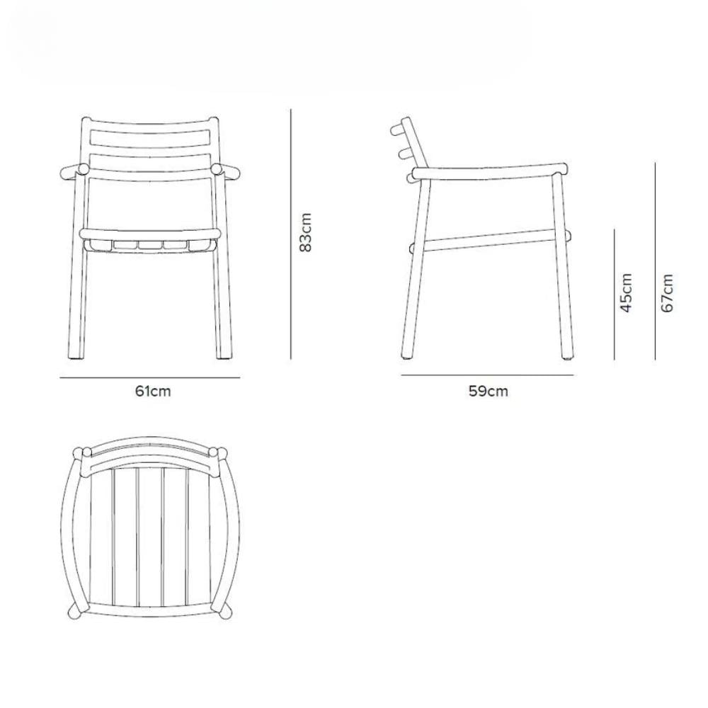 Ukiyo Teak Yemek Sandalyesi