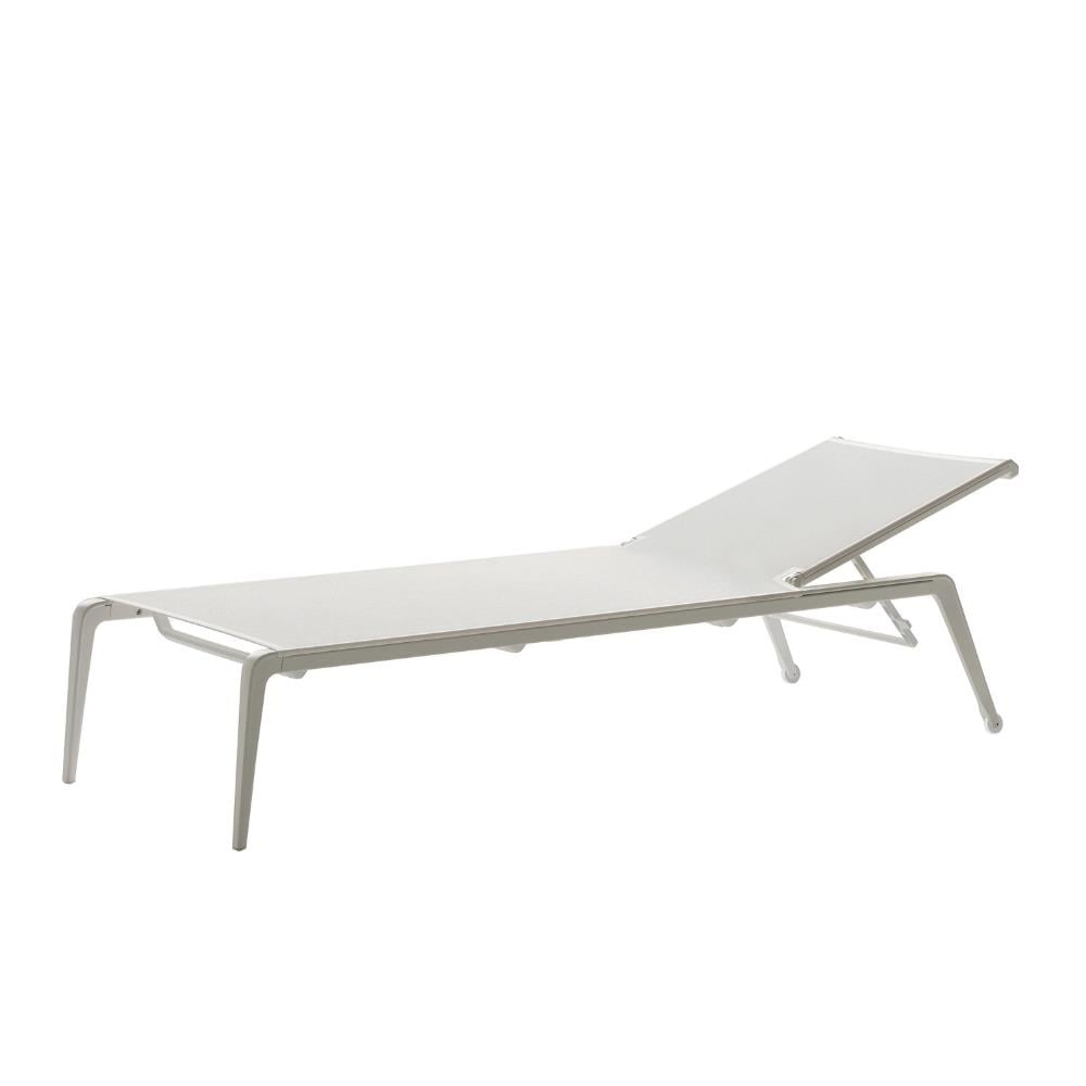Ushuaia Şezlong-İskelet White-Kumaş White