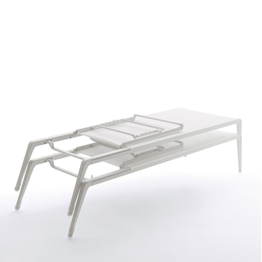 Ushuaia Şezlong-İskelet White-Kumaş White