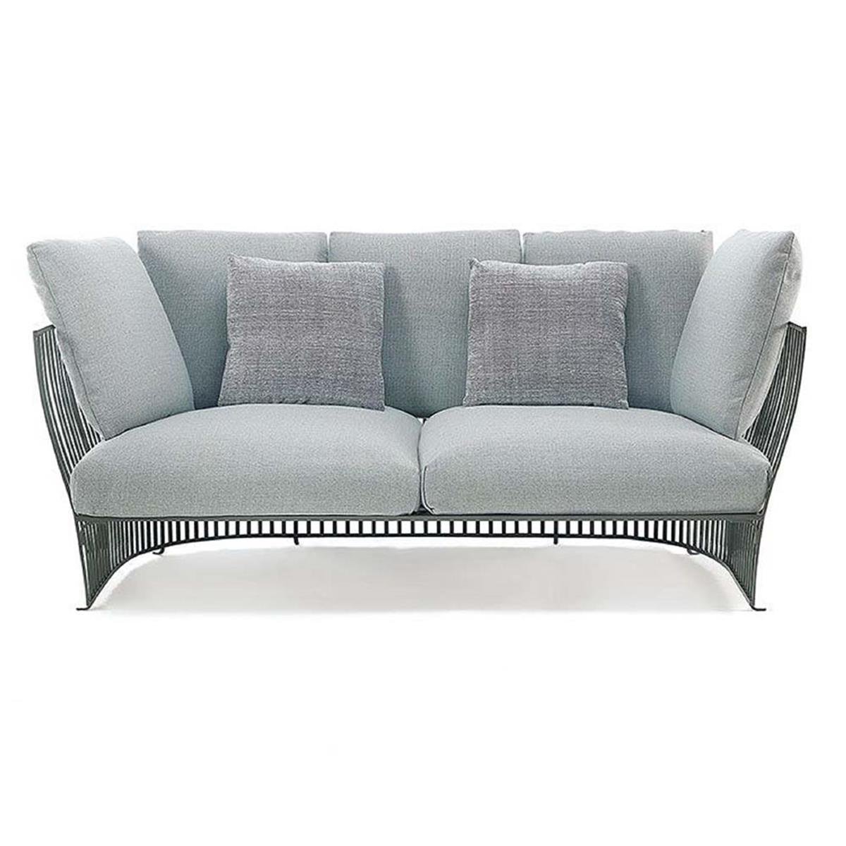 Venexia İkili Kanepe-İskelet Aluminium Mineral Grey-(Sunbrella Minder Dahil)