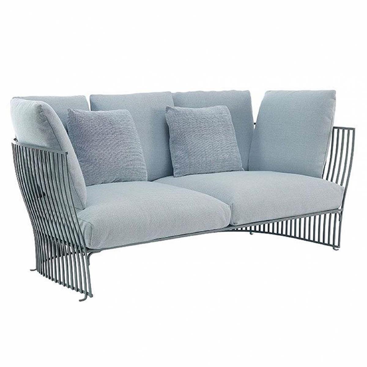 Venexia İkili Kanepe-İskelet Aluminium Mineral Grey-(Sunbrella Minder Dahil)