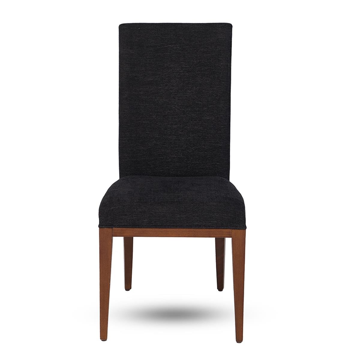 Vera Kolsuz Sandalye - Fab: Las Vegas Black S3A12- Fin:OO - Antique walnut-coloured On Shallac Base- 48x63/98/48