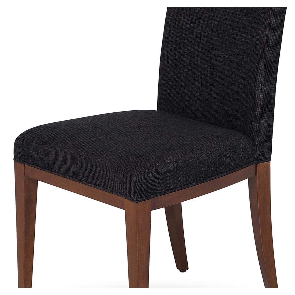 Vera Kolsuz Sandalye - Fab: Las Vegas Black S3A12- Fin:OO - Antique walnut-coloured On Shallac Base- 48x63/98/48