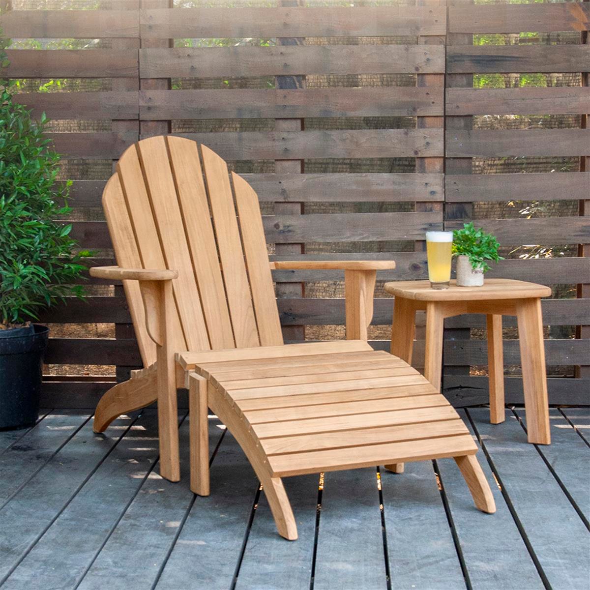 Vicenza Ahşap Ayak Uzatma Pufu