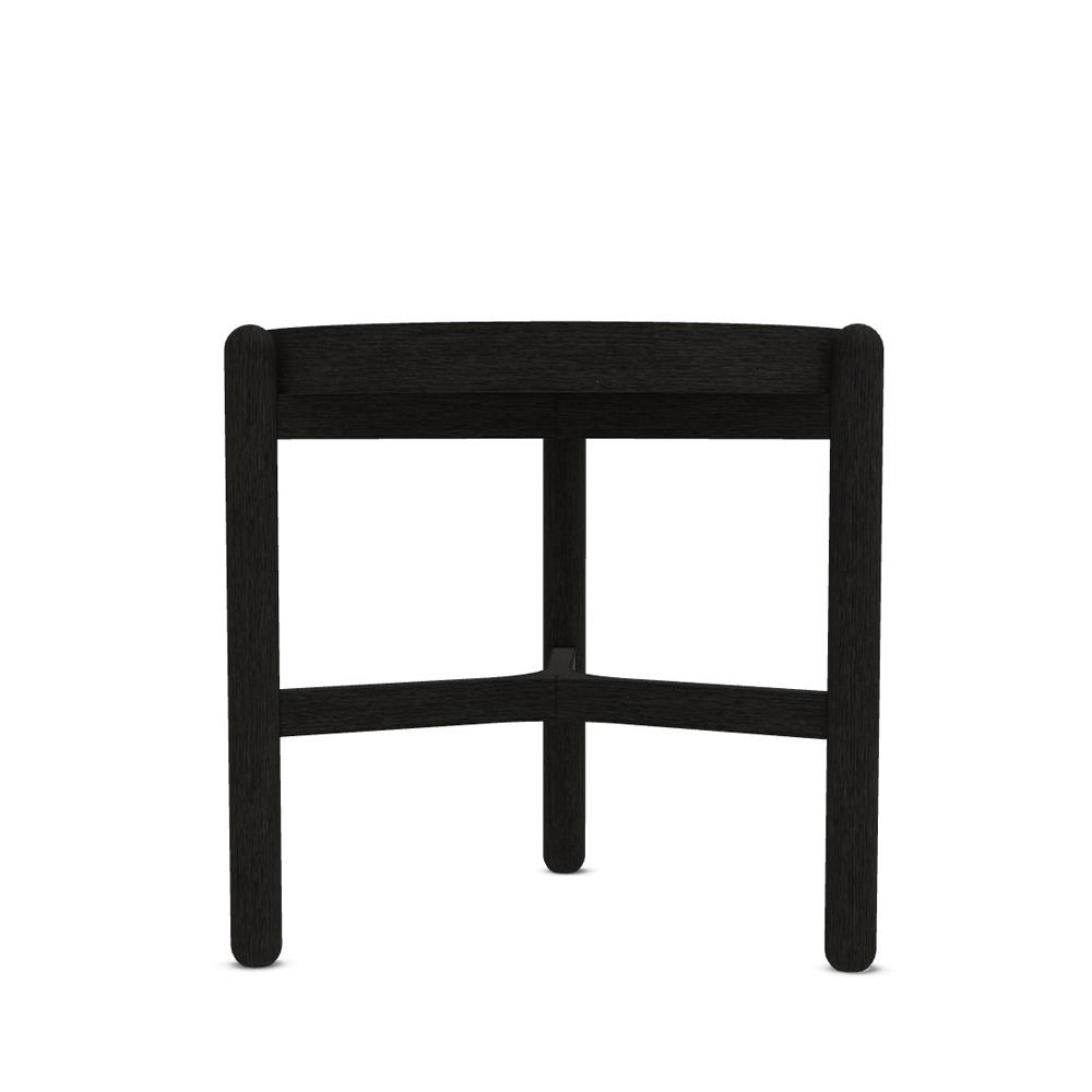 Vittorio Alçak Yan Sehpa (50)-Top Oak Rv Black-Frame Black Oak-(TB50)