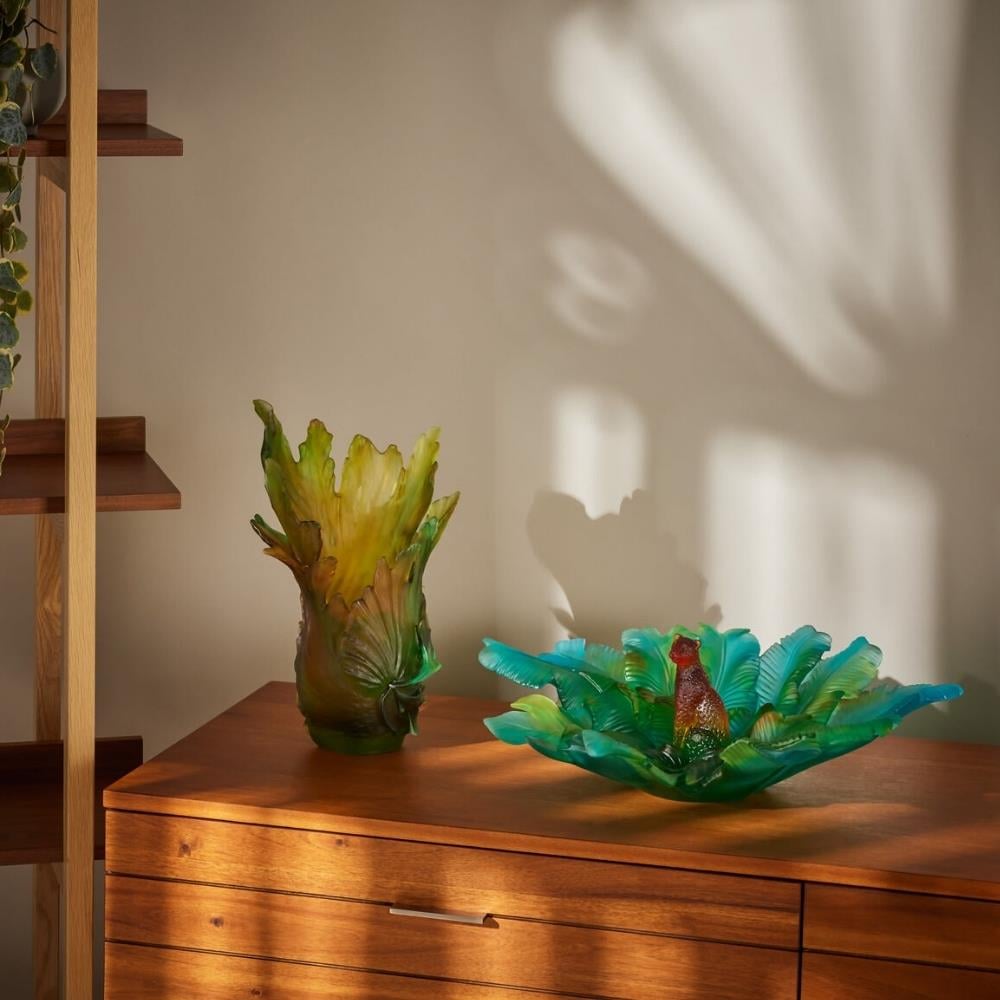 Voyage Tropical Dekoratif Kase - Bleu, Amber, Green