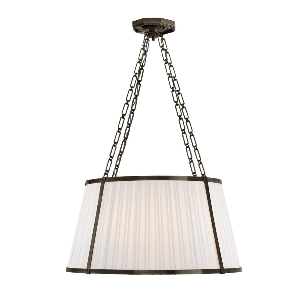 Windsor Large Avize-Bronze with Boxpleat Silk Shade