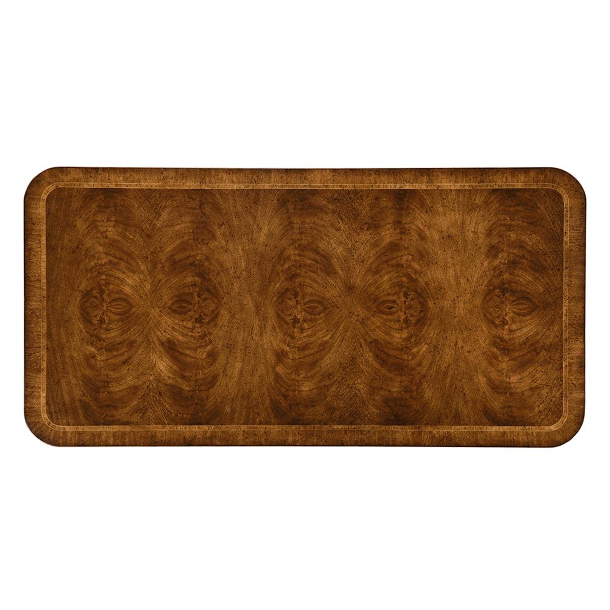 Windsor Yemek Masası - Regency style - Finish-Crw-02 (Medium Crotch Walnut)