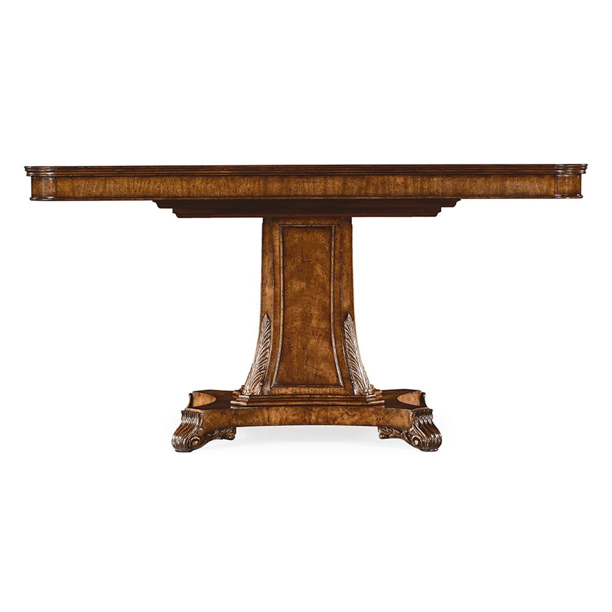 Windsor Yemek Masası - Regency style - Finish-Crw-02 (Medium Crotch Walnut)