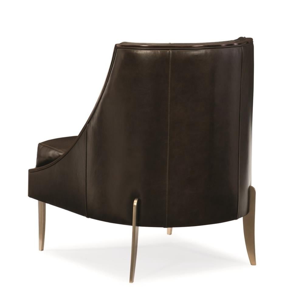 Zephyr Tekli Koltuk - Legs Smoked Bronze - Body (9121- 78CC) Leather