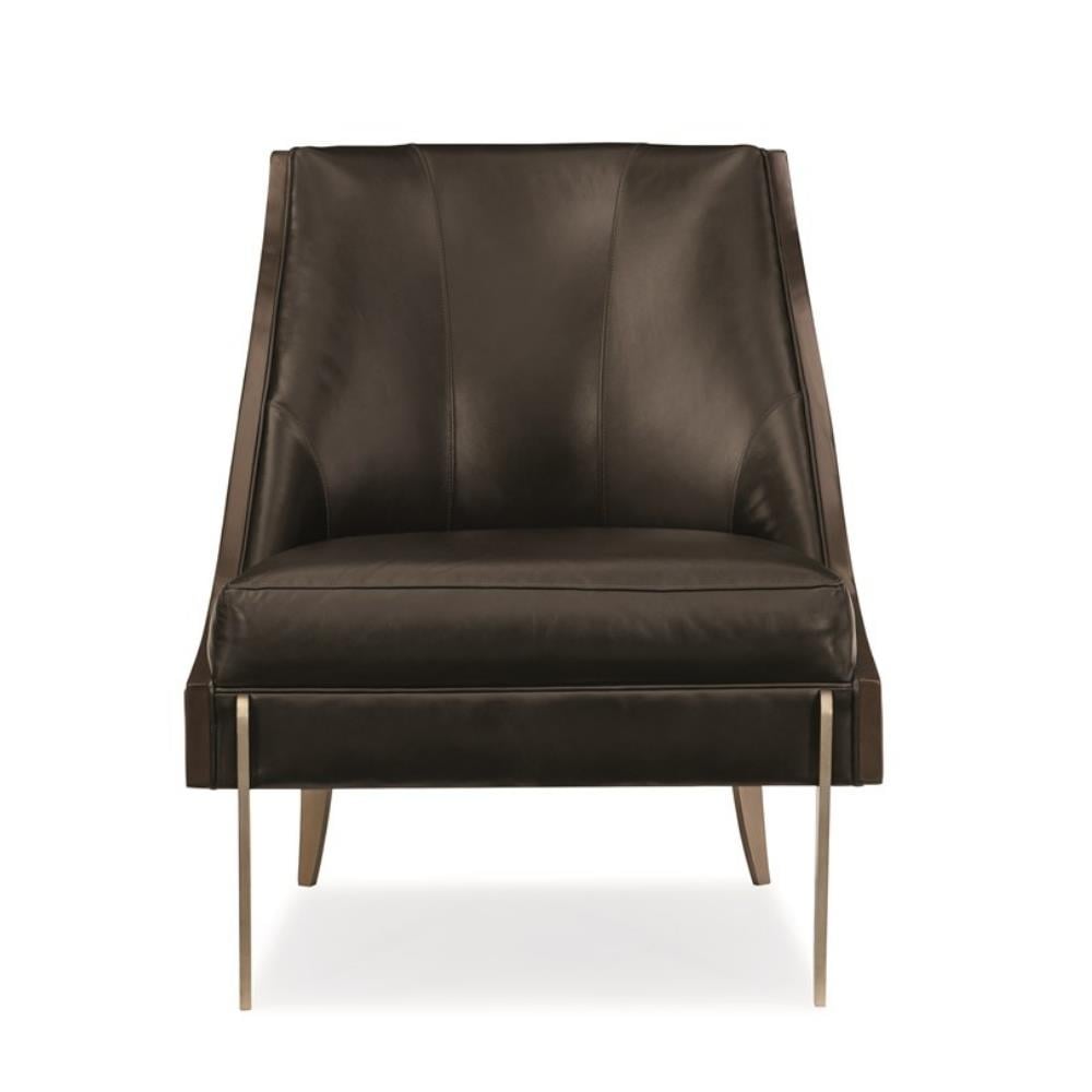 Zephyr Tekli Koltuk - Legs Smoked Bronze - Body (9121- 78CC) Leather