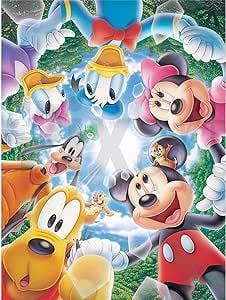Mickey Mouse Ailesi 30x40 PixArt Sanat Elmas Mozaik Tablo Diamond