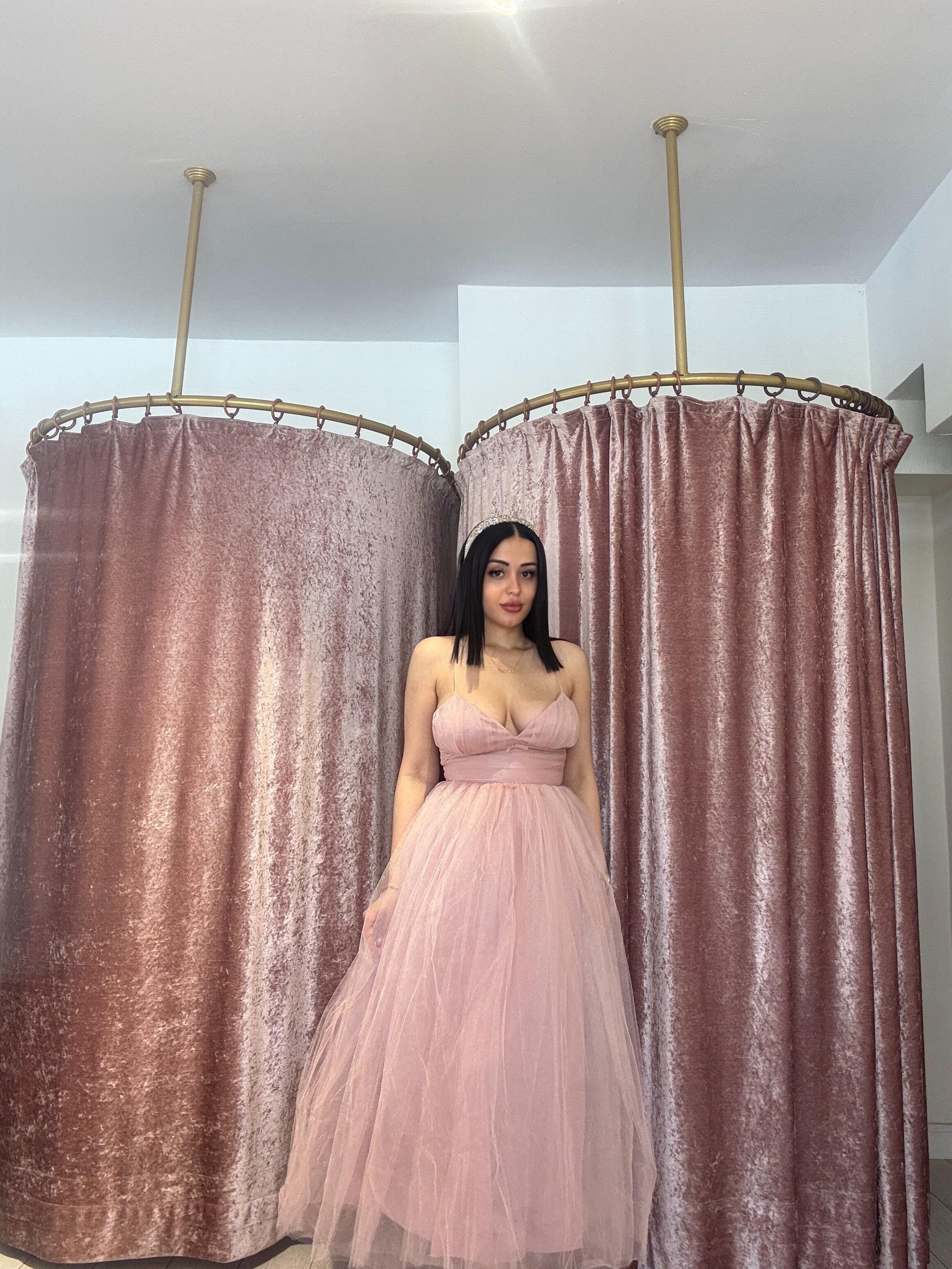 Tütü Midi Boy Elbise Pudra