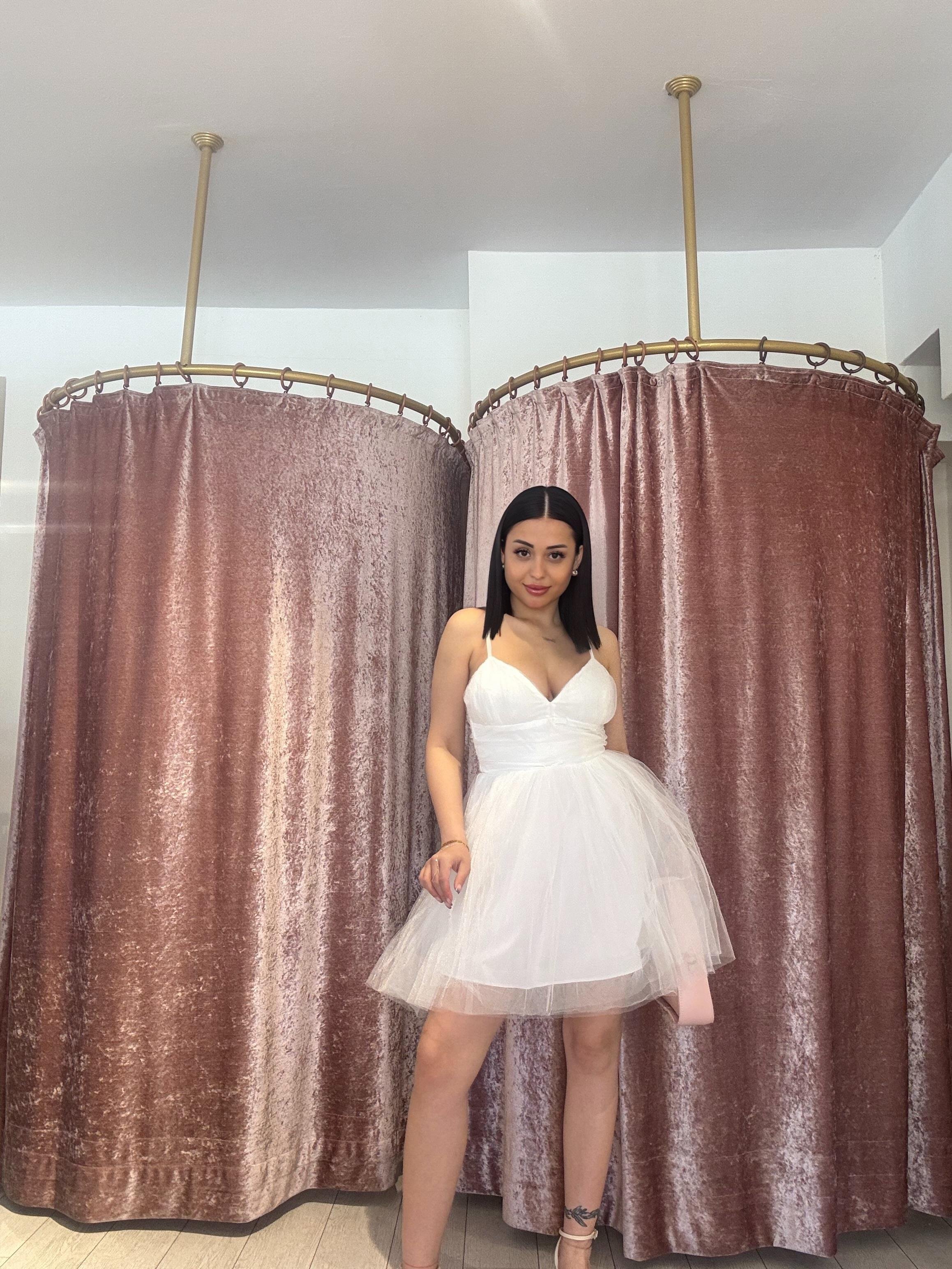 Tütü Mini Elbise Beyaz