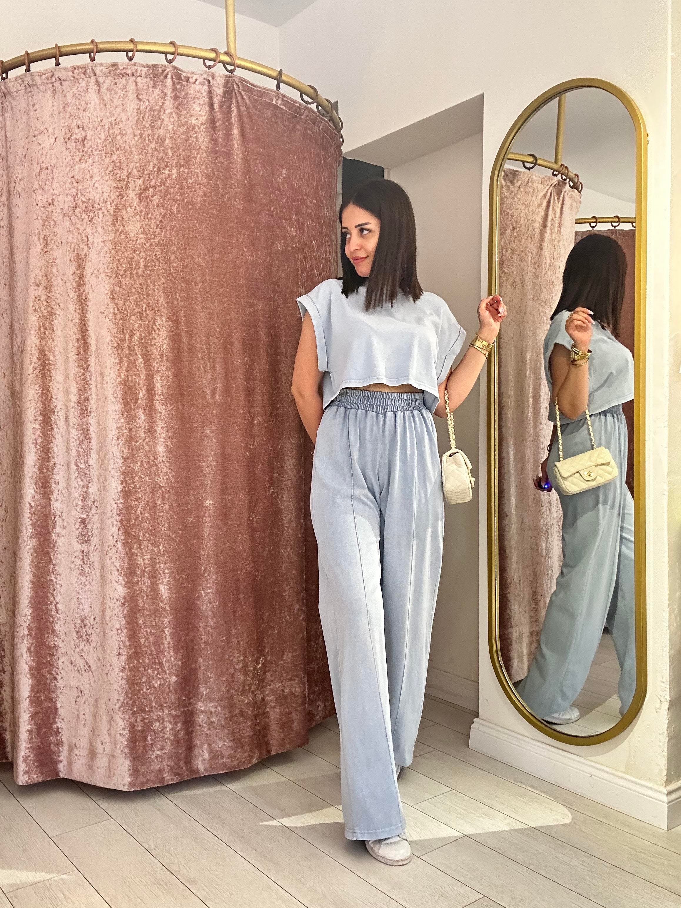 Yıkama Kumaş Spor Takım Mavi