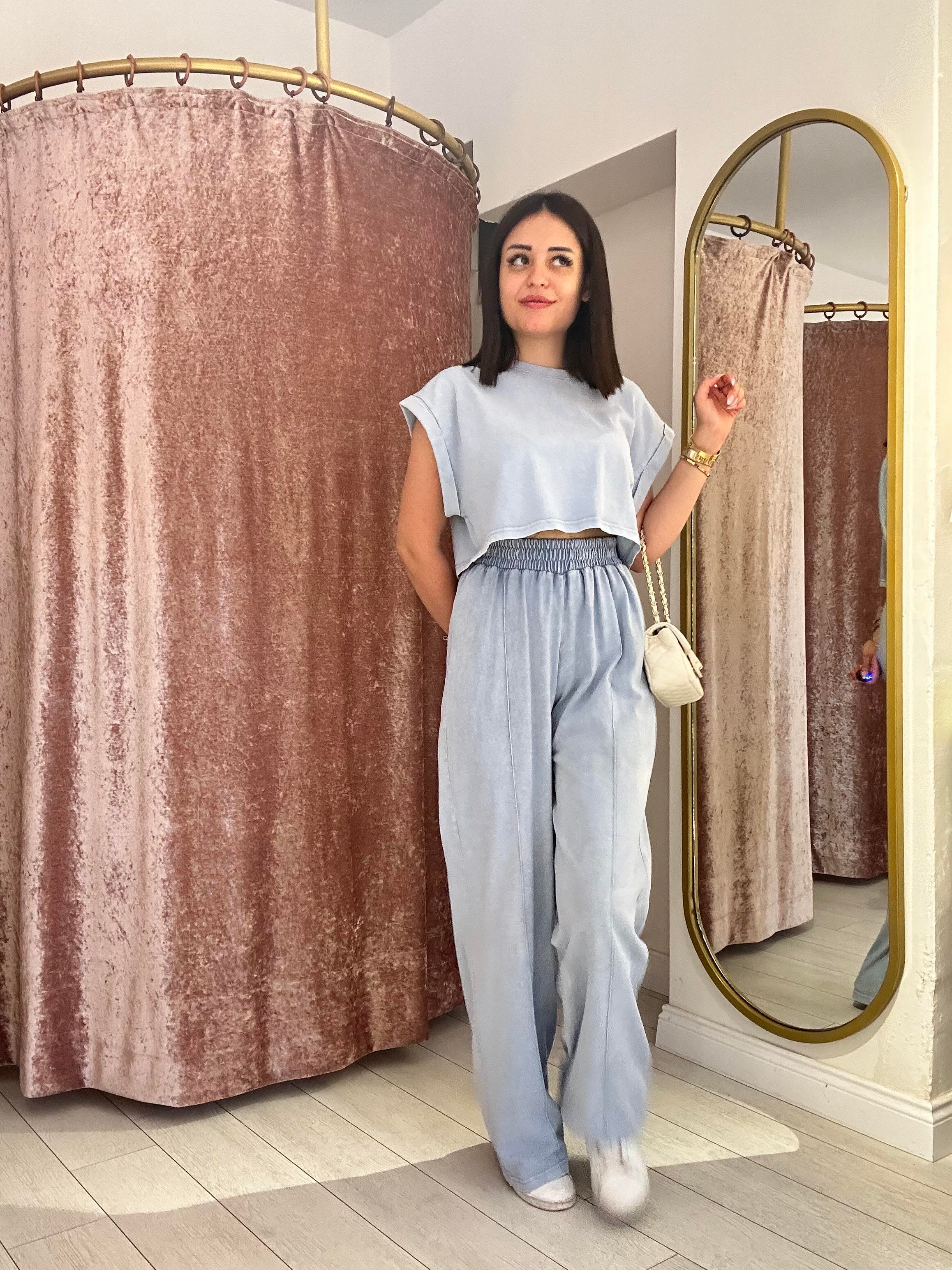 Yıkama Kumaş Spor Takım Mavi