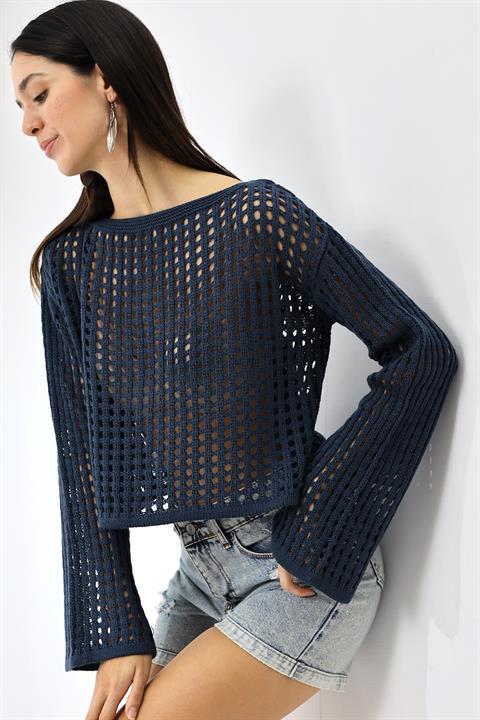 Triko Crop Bluz