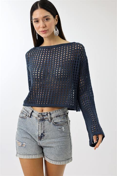 Triko Crop Bluz