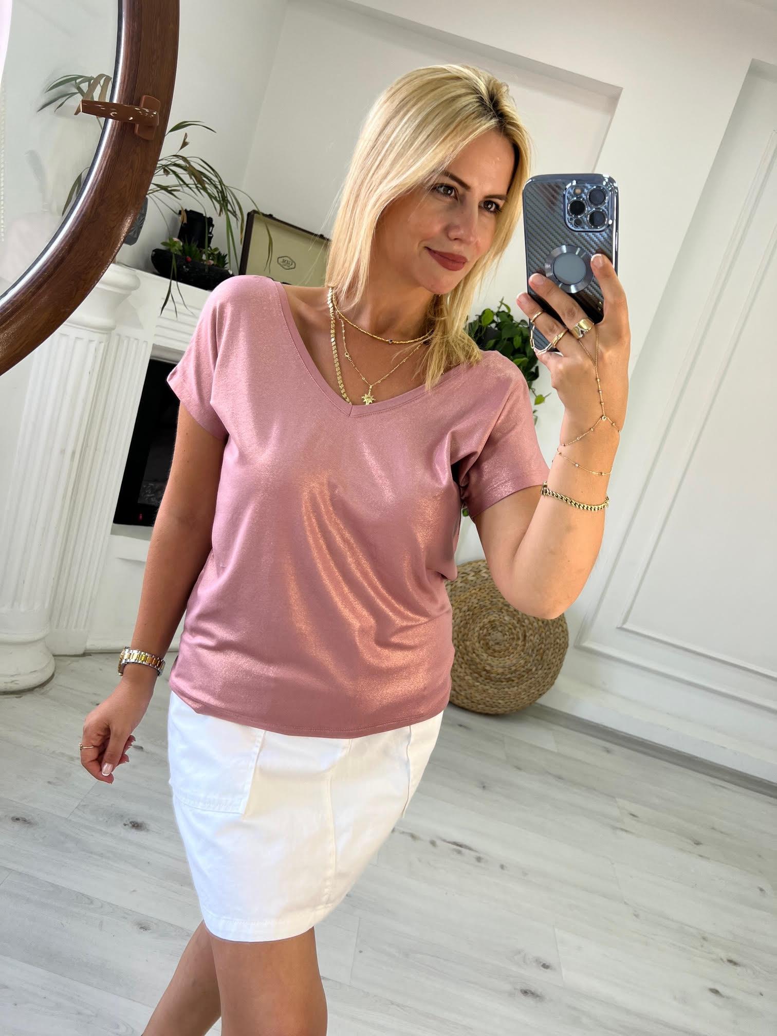 002 Ön V Arka V Tshirt LİLA
