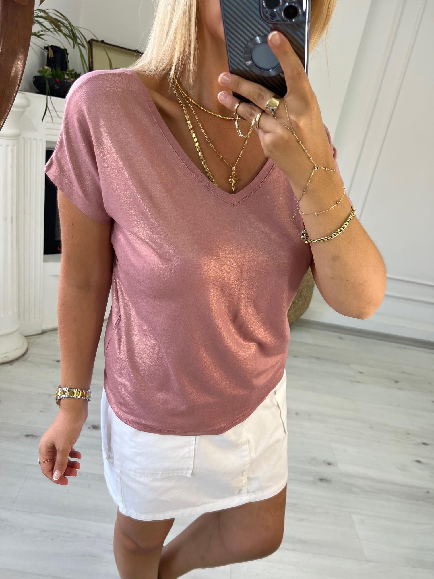 002 Ön V Arka V Tshirt LİLA