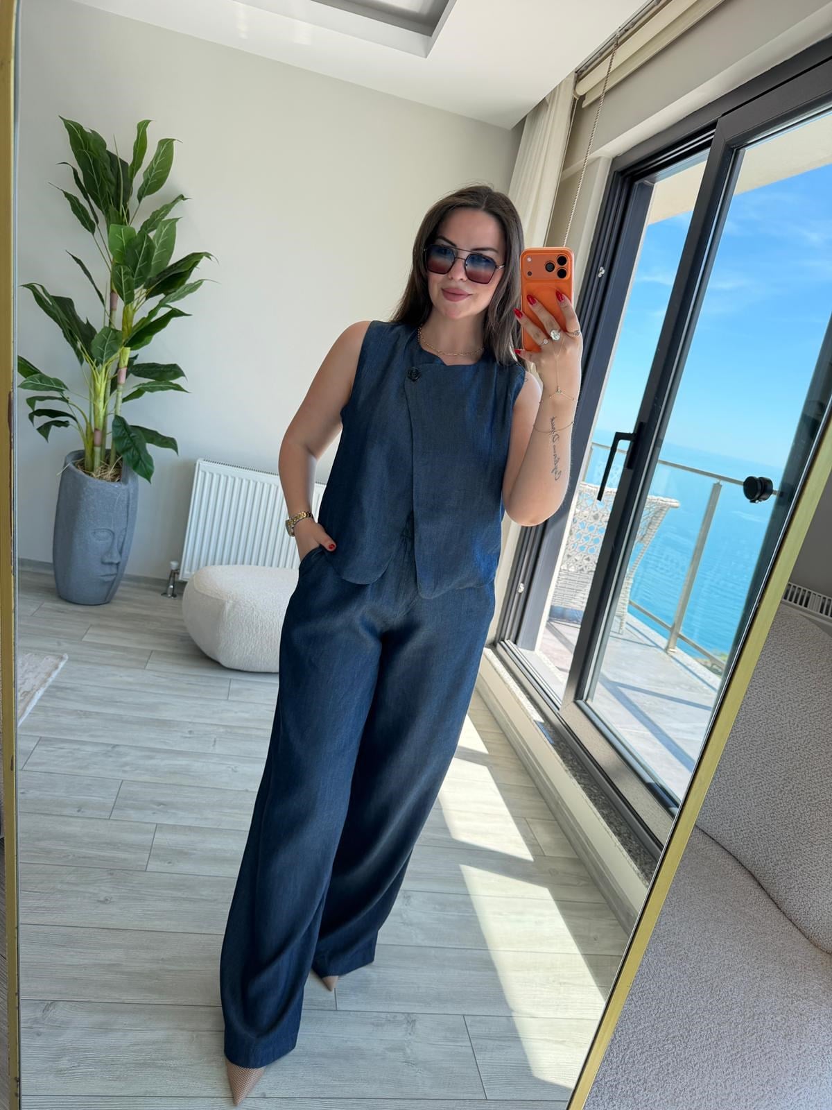 0102 Yelek Pantalon Takım LACİVERT