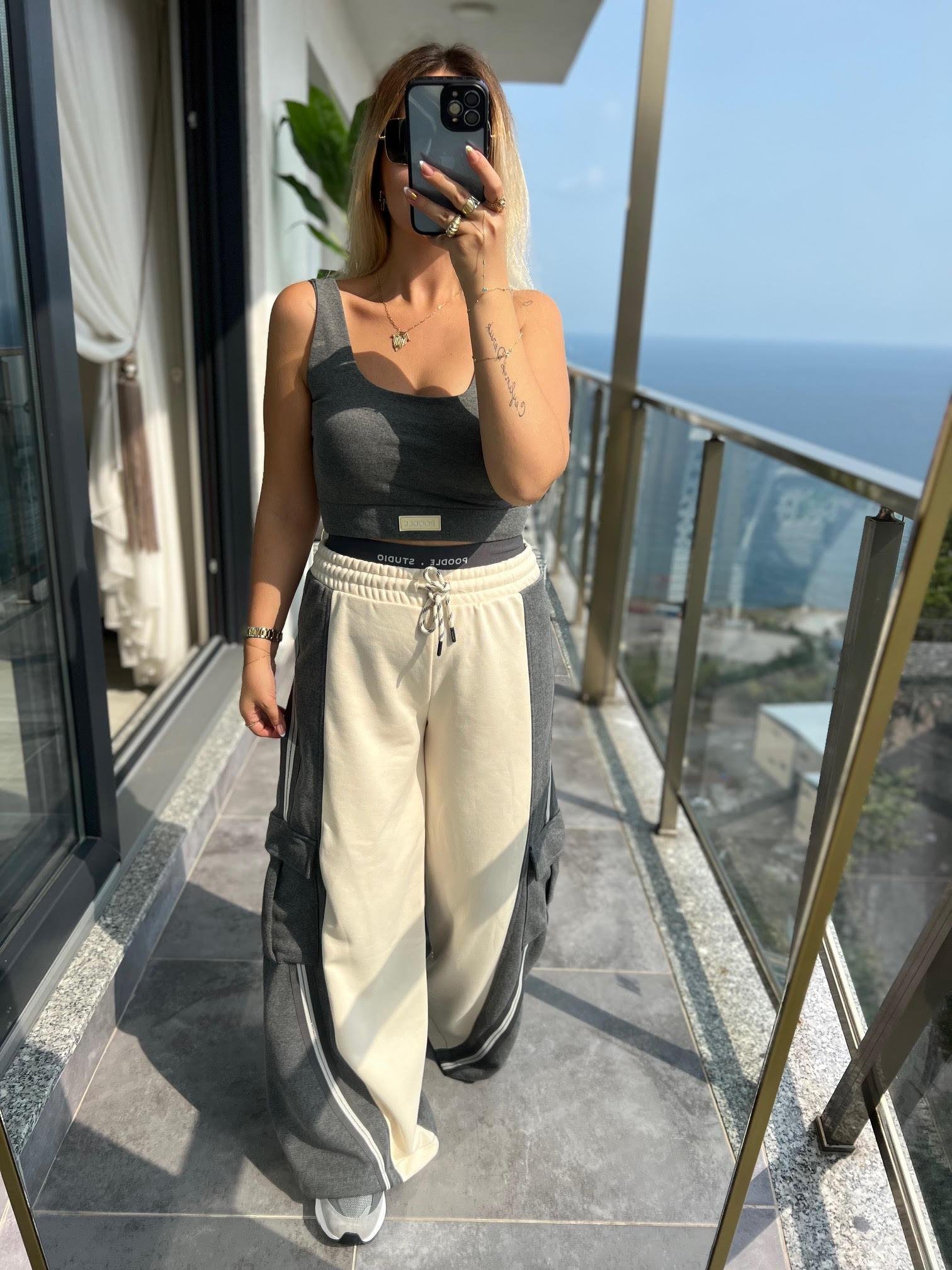 017 Fermuarlı Sweat Tasarım Takım ANTRESİT