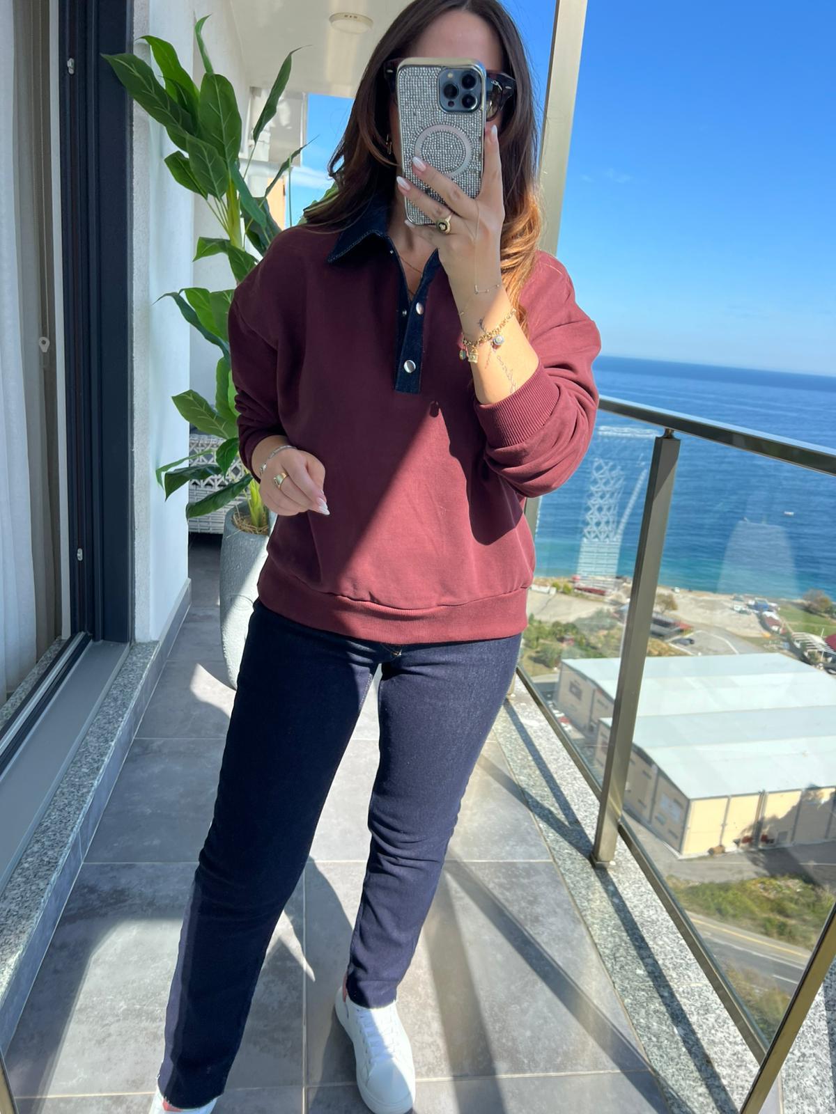 0178 Garnili Sweat BORDO