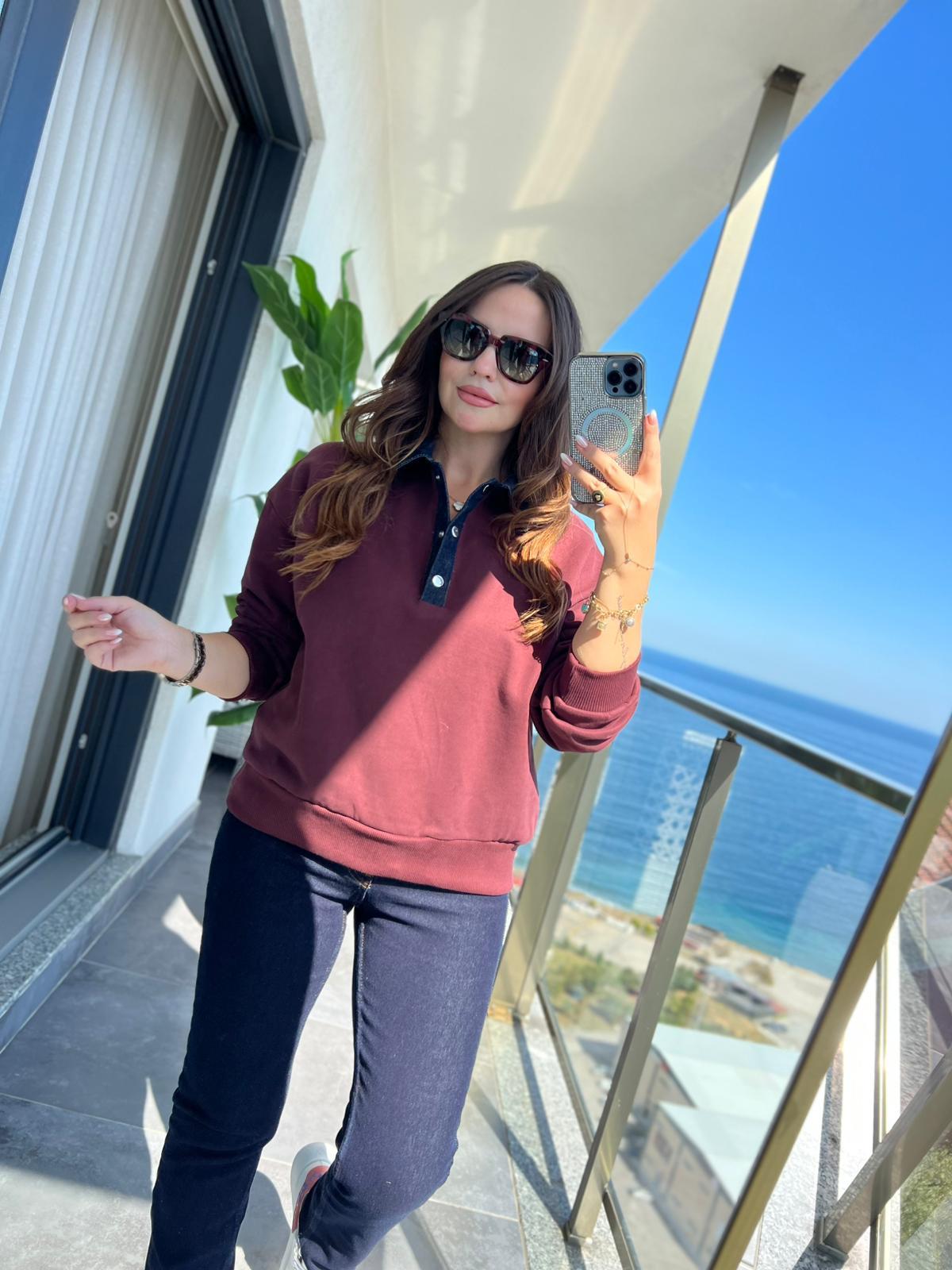 0178 Garnili Sweat BORDO