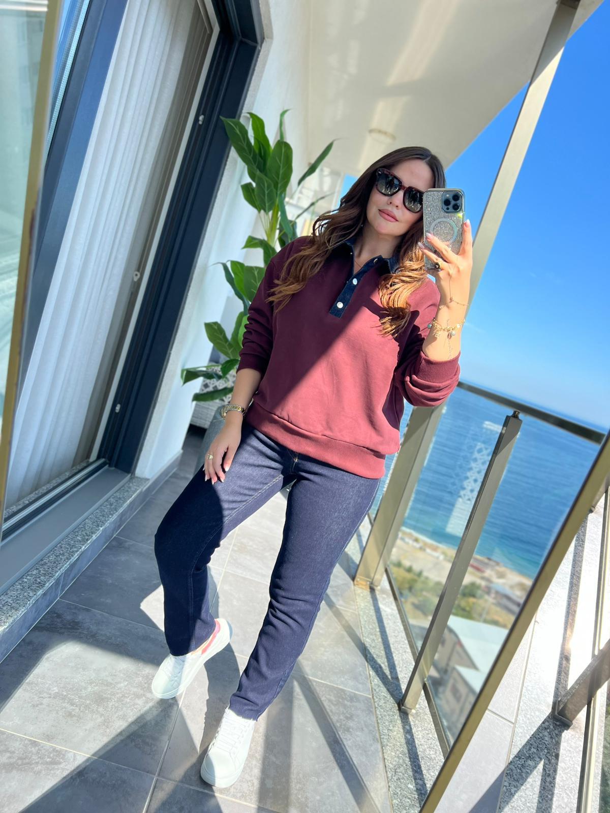 0178 Garnili Sweat BORDO