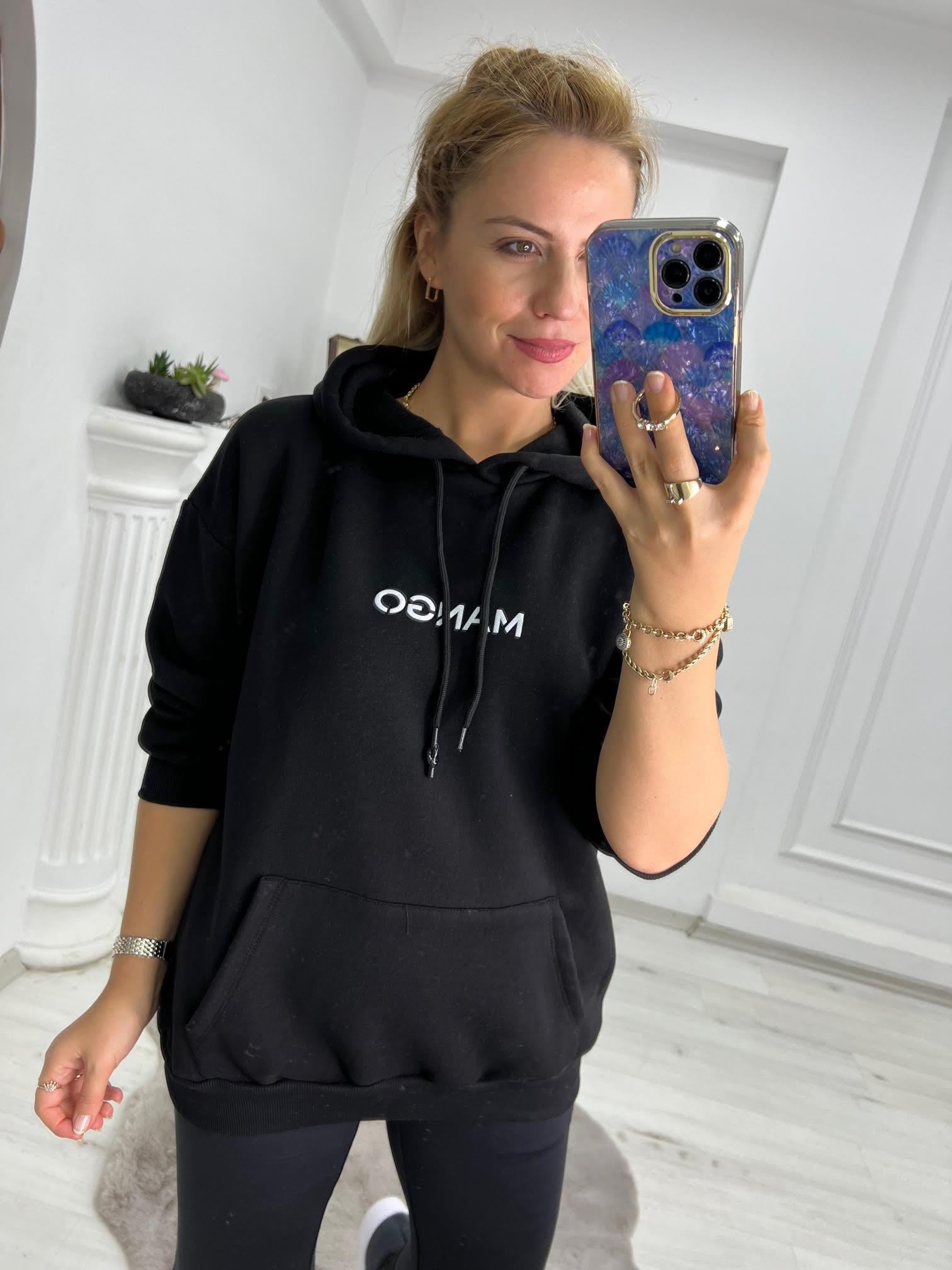 02 Kapüşonlu Sweat SİYAH