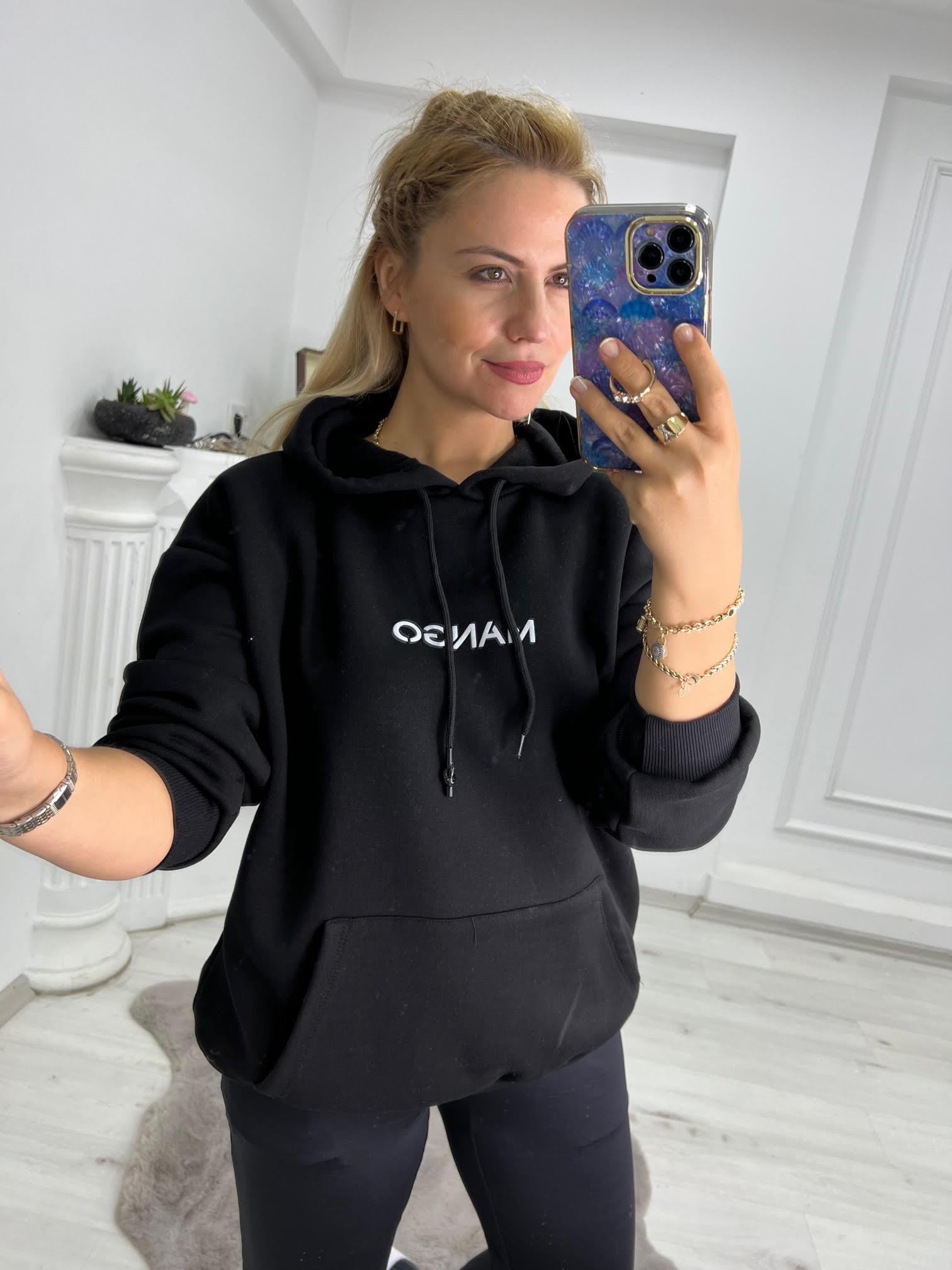 02 Kapüşonlu Sweat SİYAH