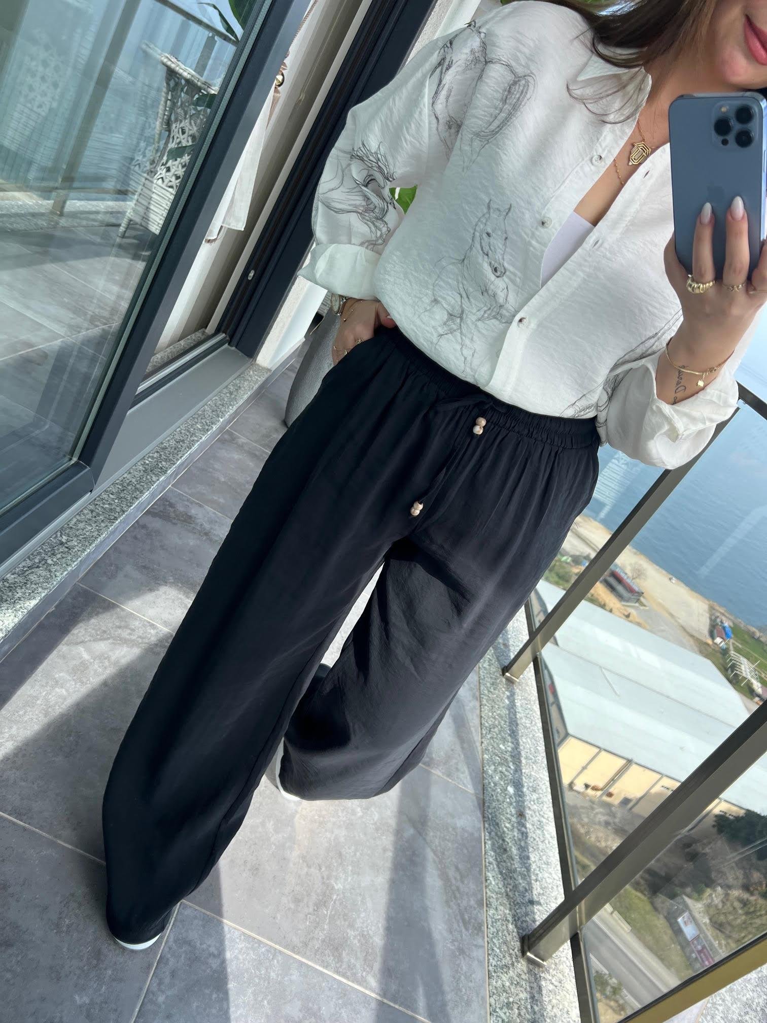 0253 Tensel Pantalon SİYAH