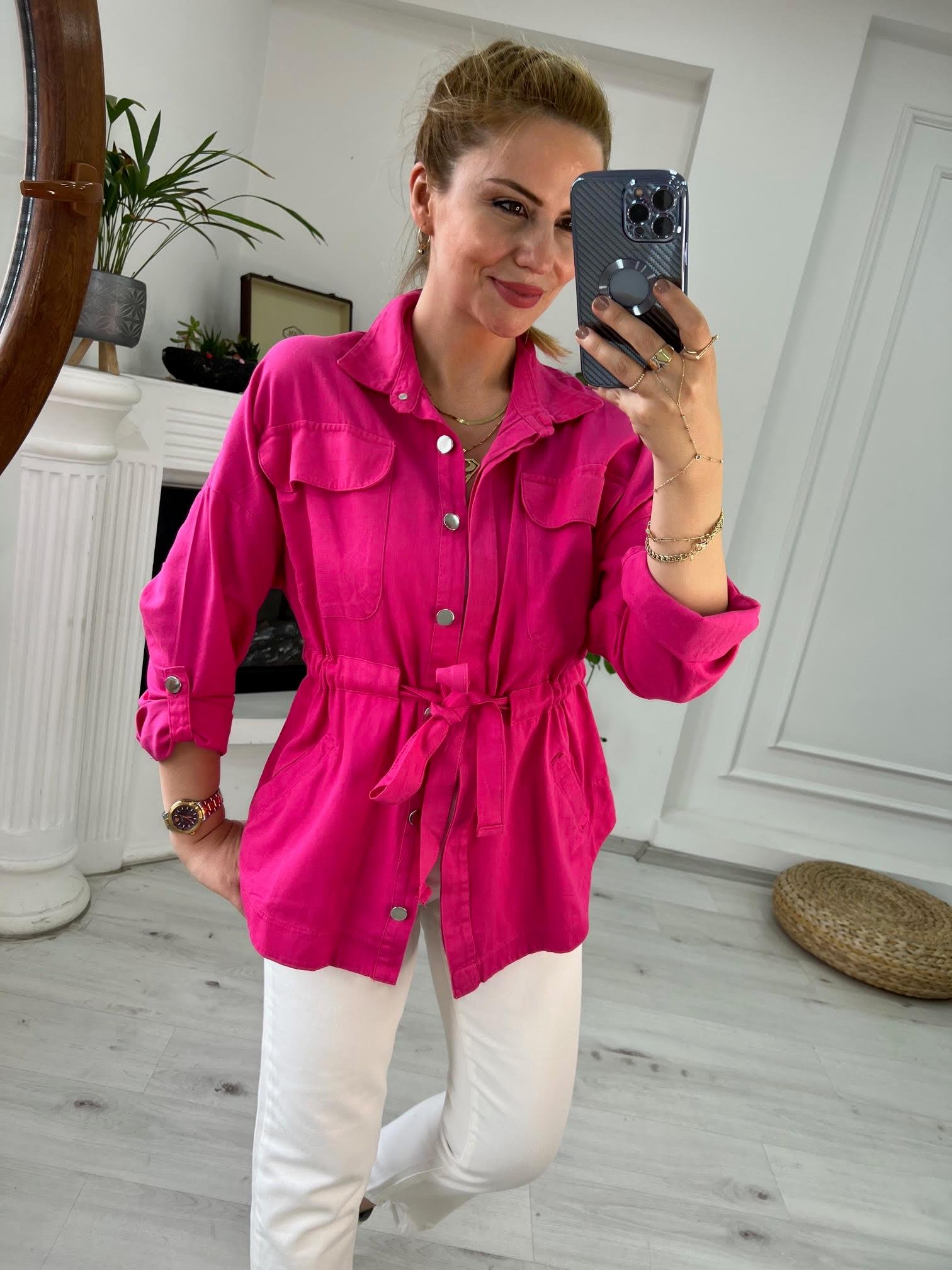 0259 Gabardin Ceket FUŞYA