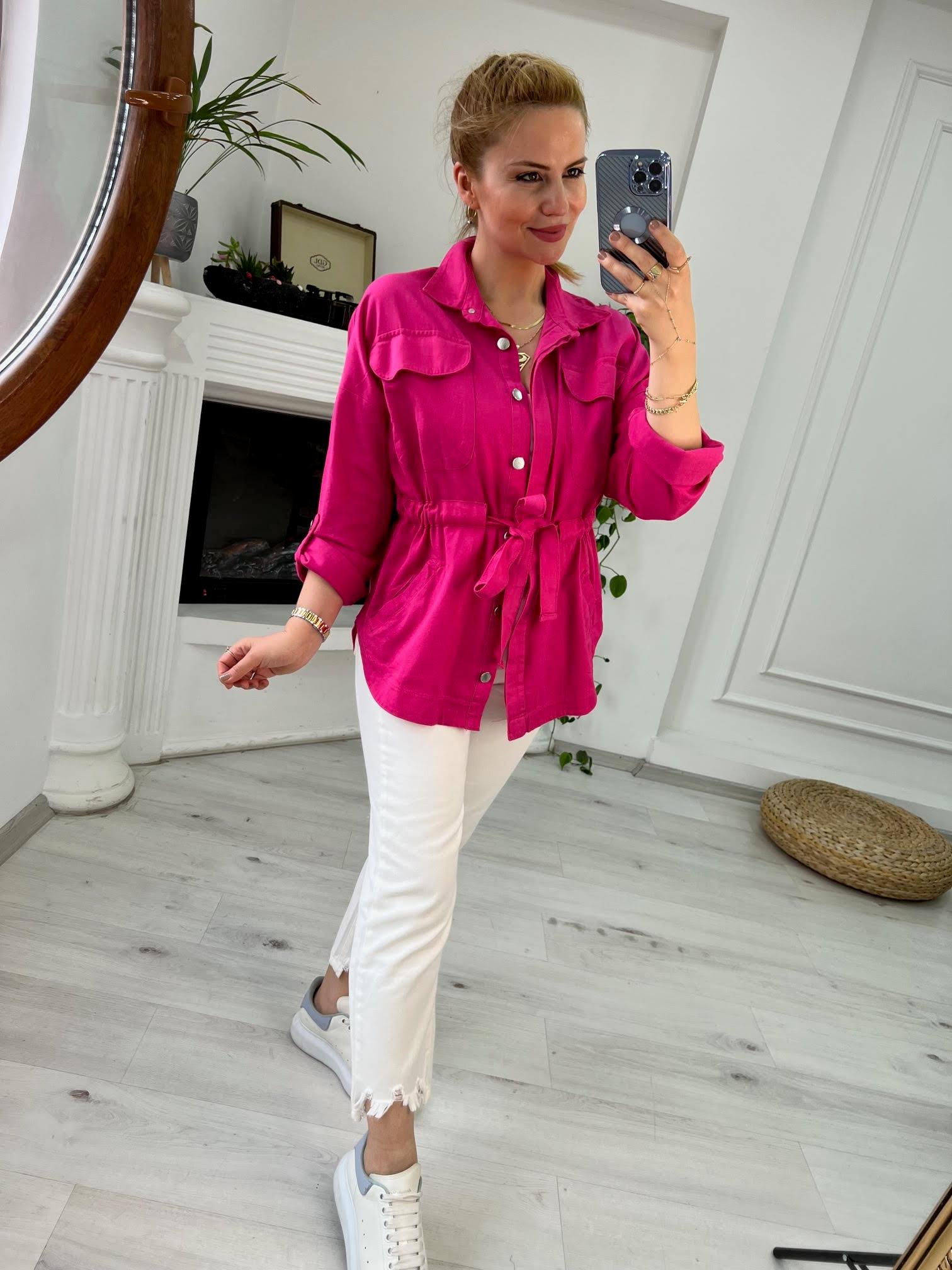 0259 Gabardin Ceket FUŞYA
