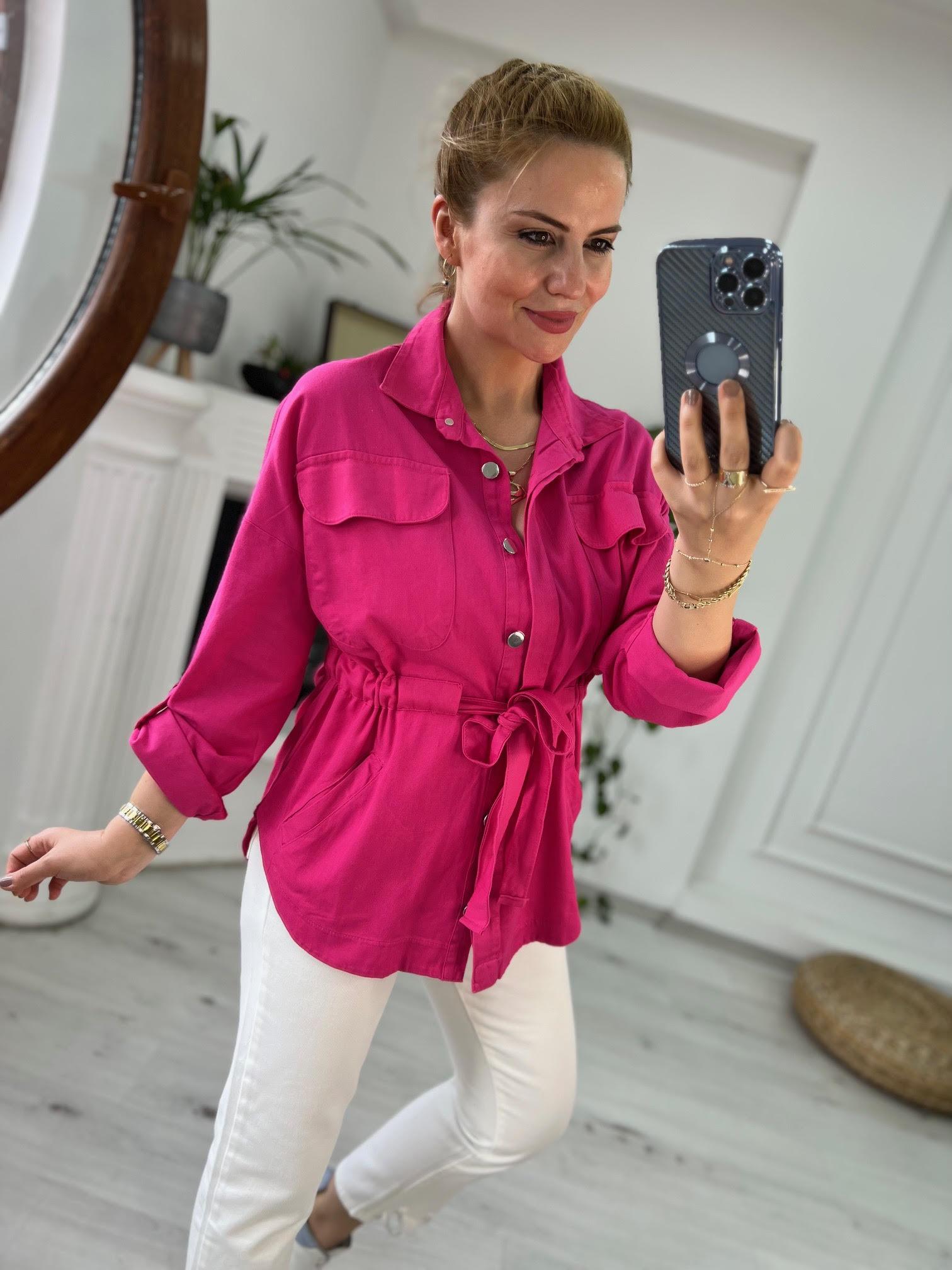 0259 Gabardin Ceket FUŞYA