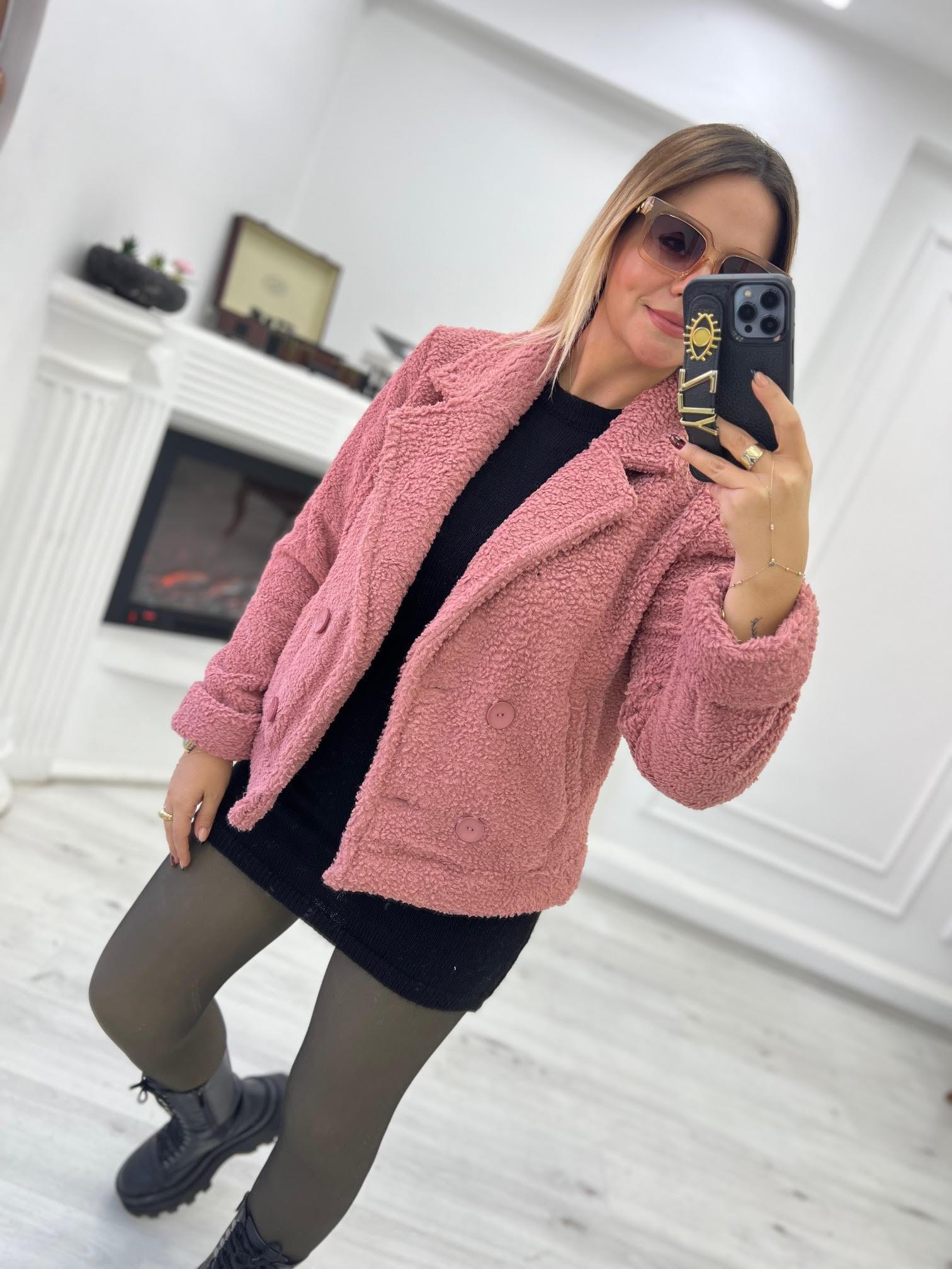 033 Çift Düğmeli Kaban PUDRA